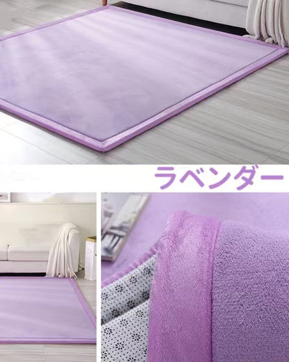 ラグ 260×260 低反発ラグ 夏用 カーペット 260 260 夏 ラグマット ふわふわ おしゃれ 夏用ラグ 厚手 2cm 北欧 センターラグ 6畳 マイクロファイバー 絨毯 滑り止め 低反発カーペット オーダー フランネル ラグ リビング かわいい オールシーズン 快適 さらさら 肌触り良い